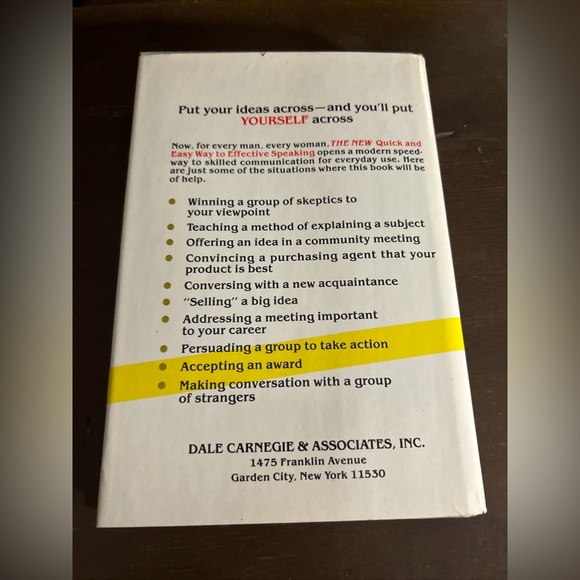 📚BOOK SALE 5 for $20📚 The Quick & Easy Way To Effective Speaking Dale Carnegie - Picture 8 of 9